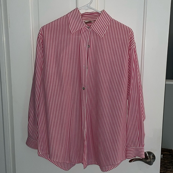 Women’s pinstripe blouse with mother of pearl buttons - Picture 1 of 3